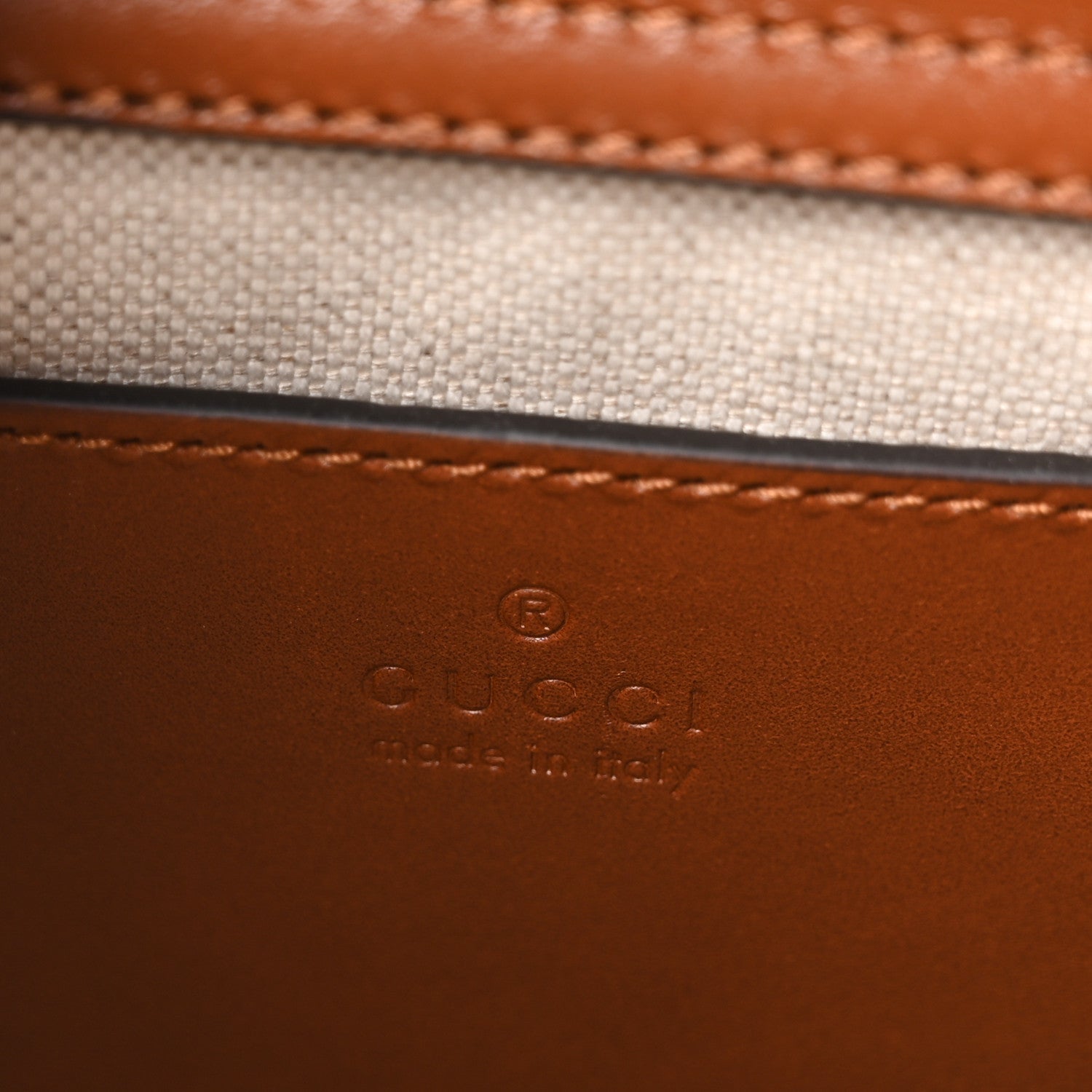 Gucci New Canvas Charisma Calfskin Crystal GG Monogram Mini Diana Tote Bag Camel Ebony