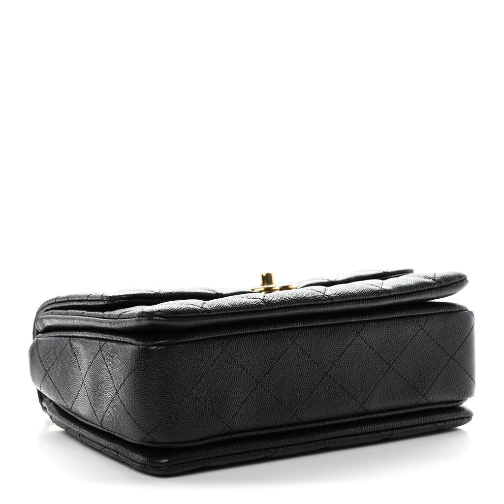 Chanel Caviar Quilted Coco First Flap Black