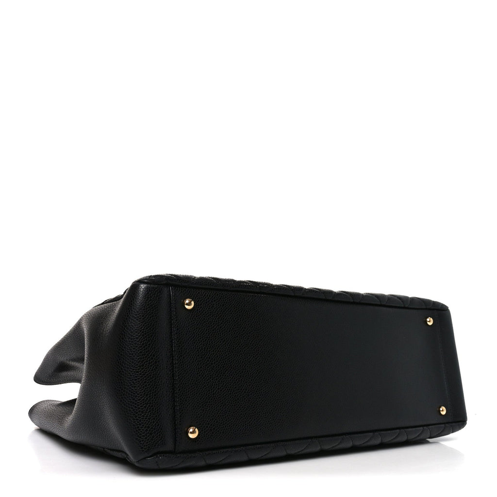 Chanel Caviar Quilted XL Grand Shopping Tote GST Black