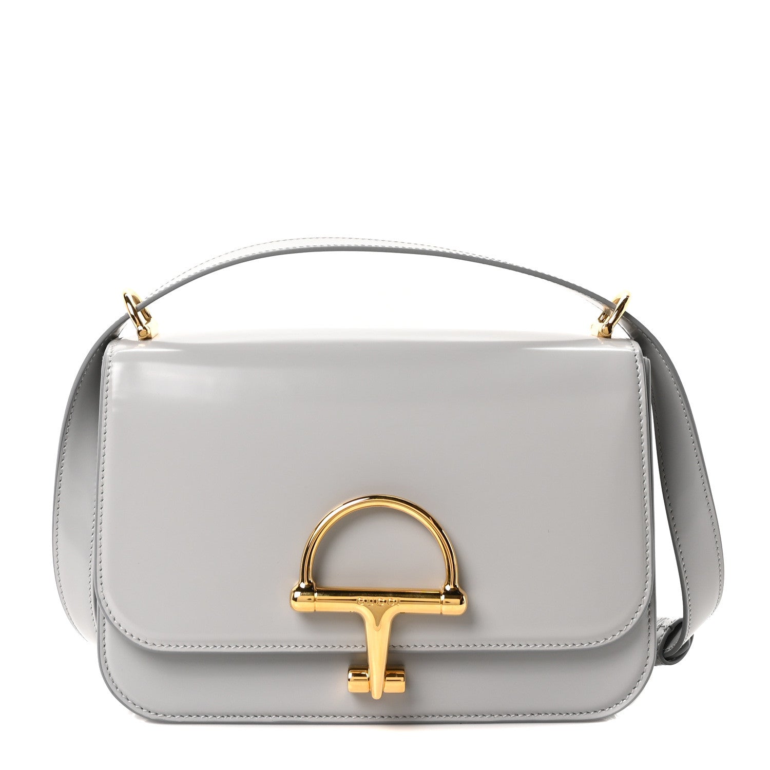 Gucci Calfskin Siena Shoulder Bag Grey