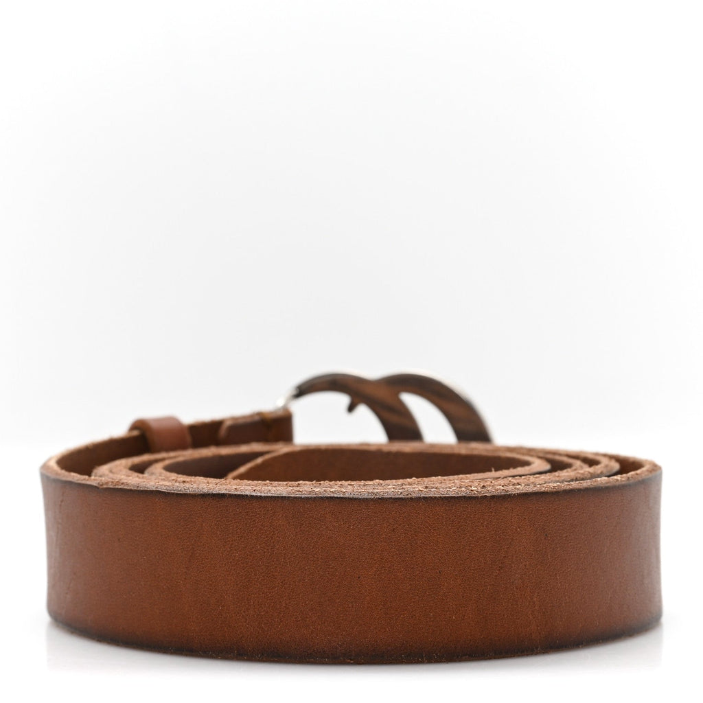 Gucci Cuoio Toscano Nickel Double Double G 30mm Belt 115 46 Cuir