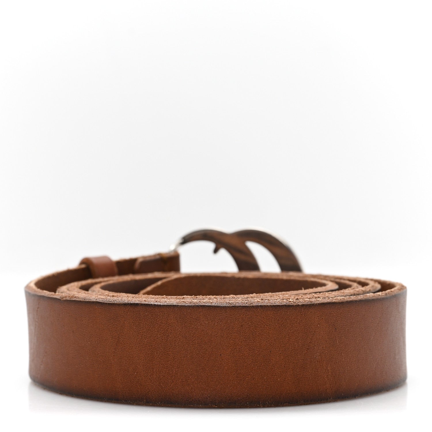 Gucci Cuoio Toscano Nickel Double Double G 30mm Belt 115 46 Cuir