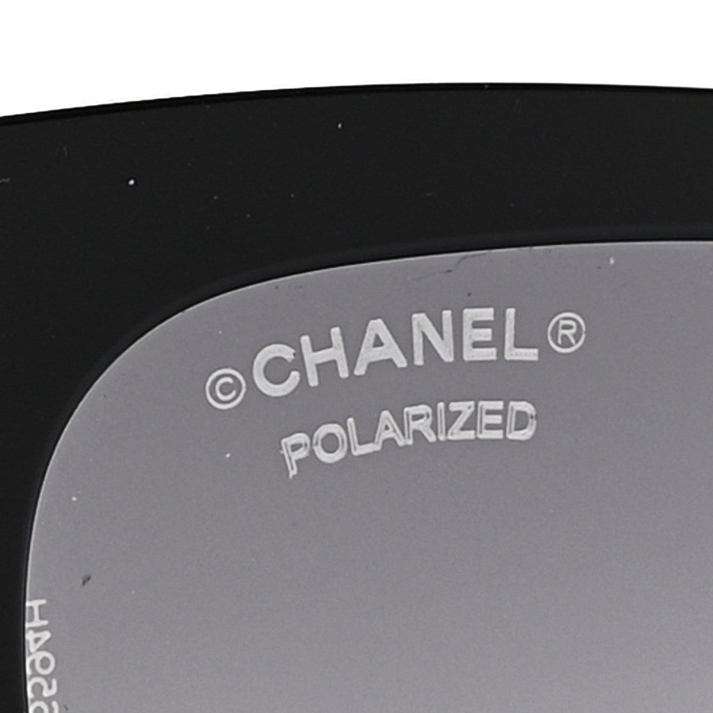 Acetate Polarized Square Sunglasses 5417 Black