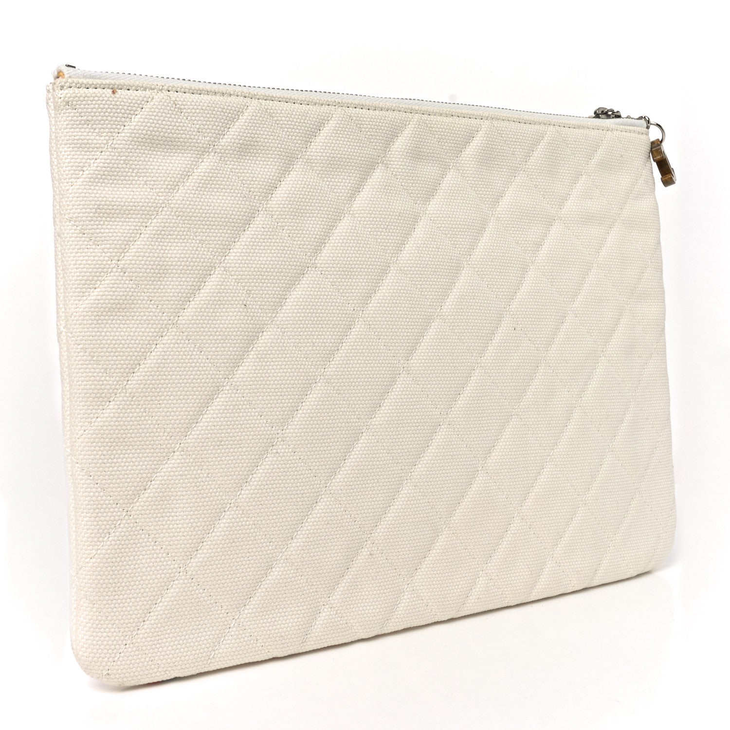 Canvas Medium Coco Cuba Cosmetic Case Yellow Turquoise