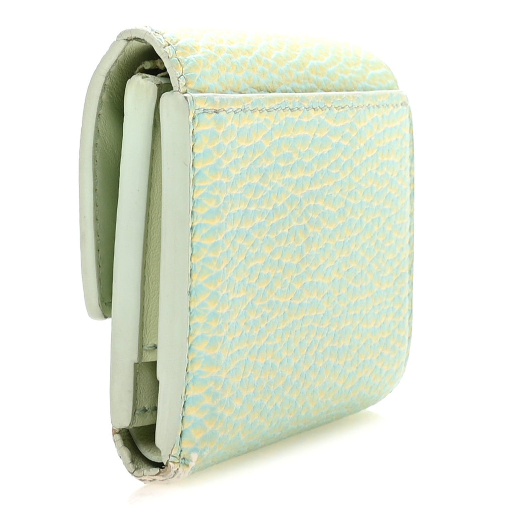 Louis Vuitton Taurillon Summer Stardust Capucines XS Wallet Vert D'Eau