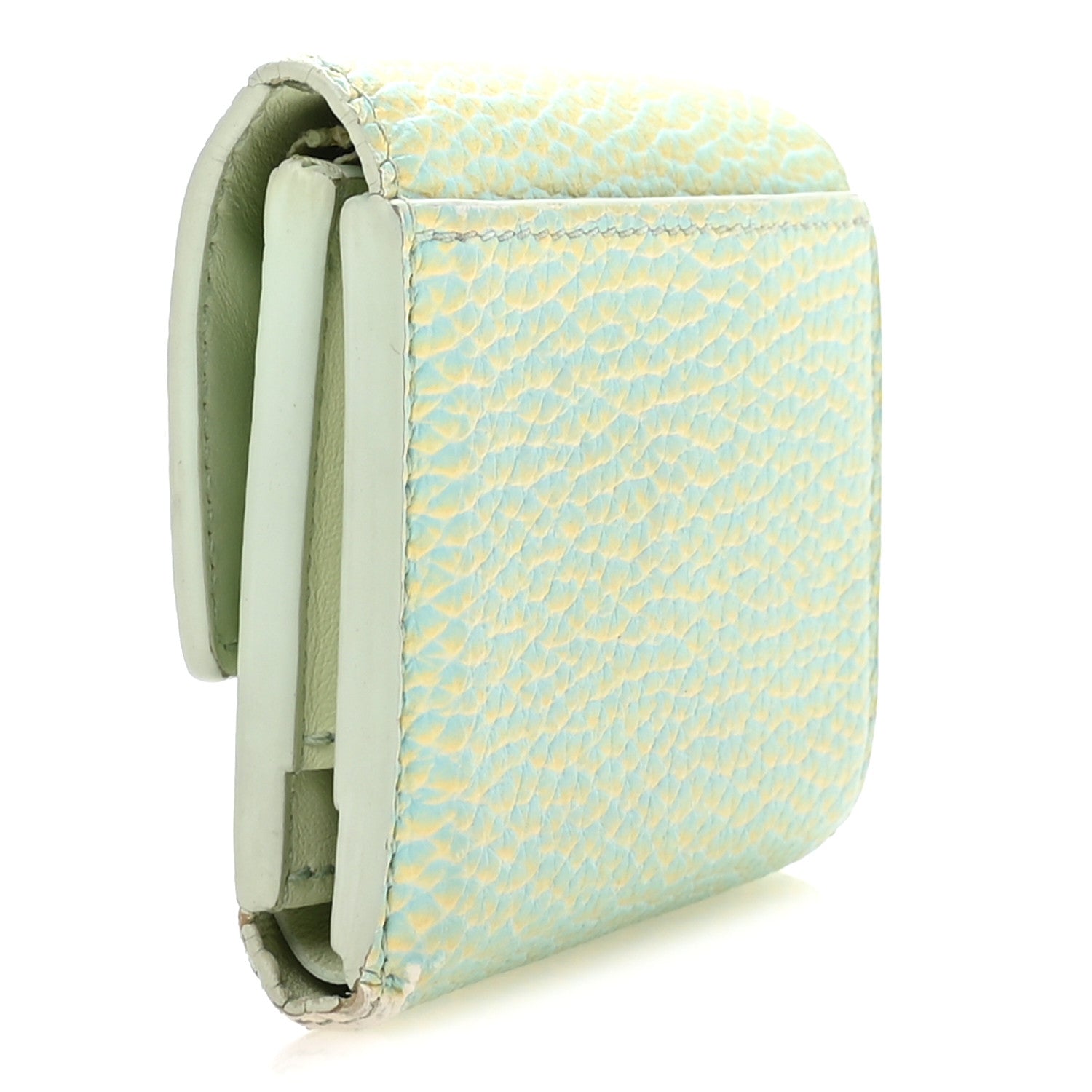 Louis Vuitton Taurillon Summer Stardust Capucines XS Wallet Vert D'Eau