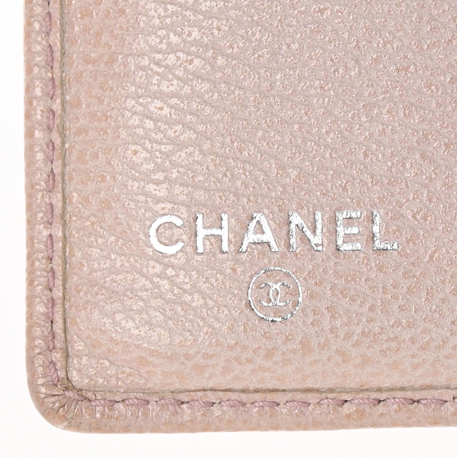 Goatskin Camellia Yen Wallet Pink