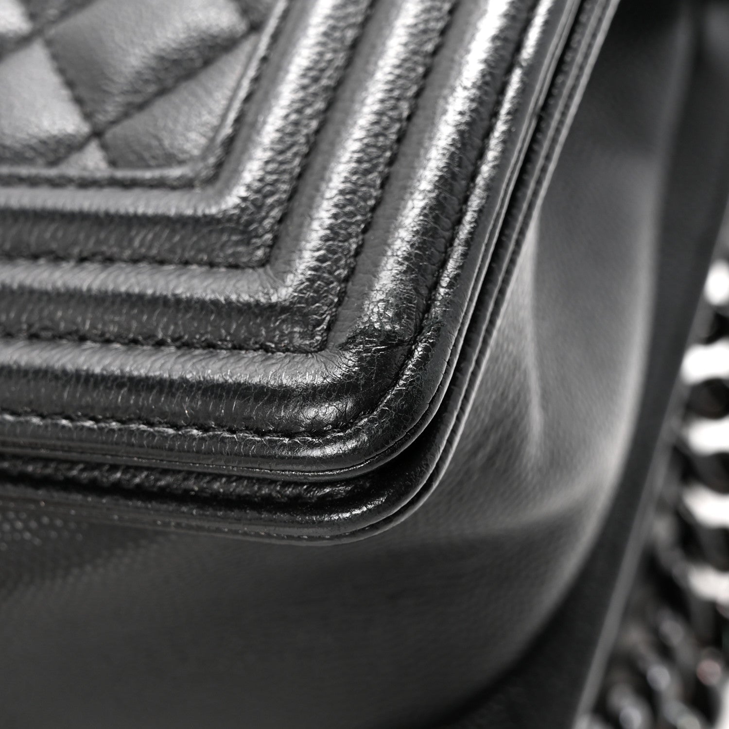 Chanel Caviar Quilted Medium Boy Flap So Black