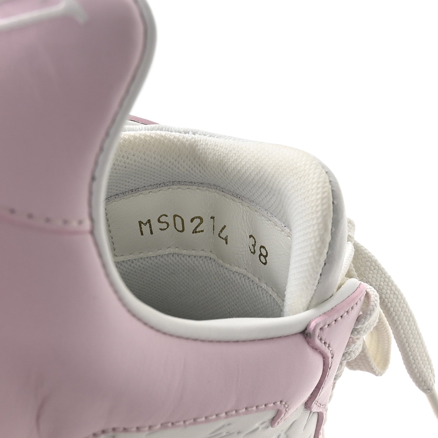 Louis Vuitton Calfskin Monogram LV Groovy Platform Sneakers 38 Pink