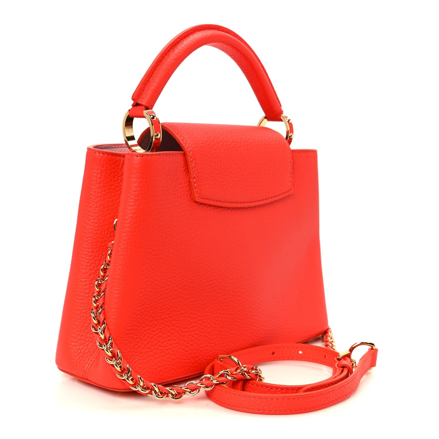 Louis Vuitton Taurillon Capucines BB Tonic Orange