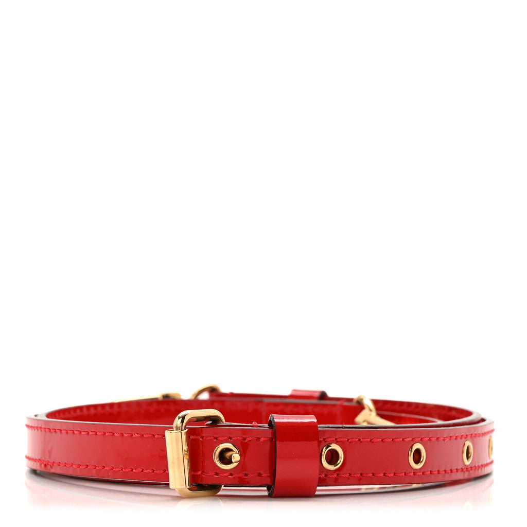 Louis Vuitton Vernis 16mm Adjustable Shoulder Strap Pomme D’Amour