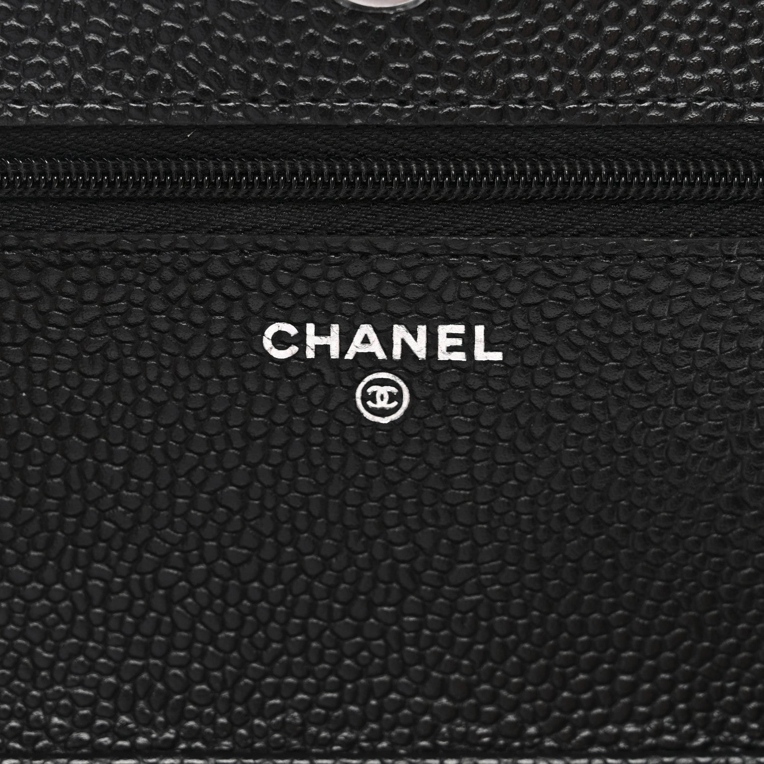 Chanel Caviar Quilted Wallet on Chain WOC Black