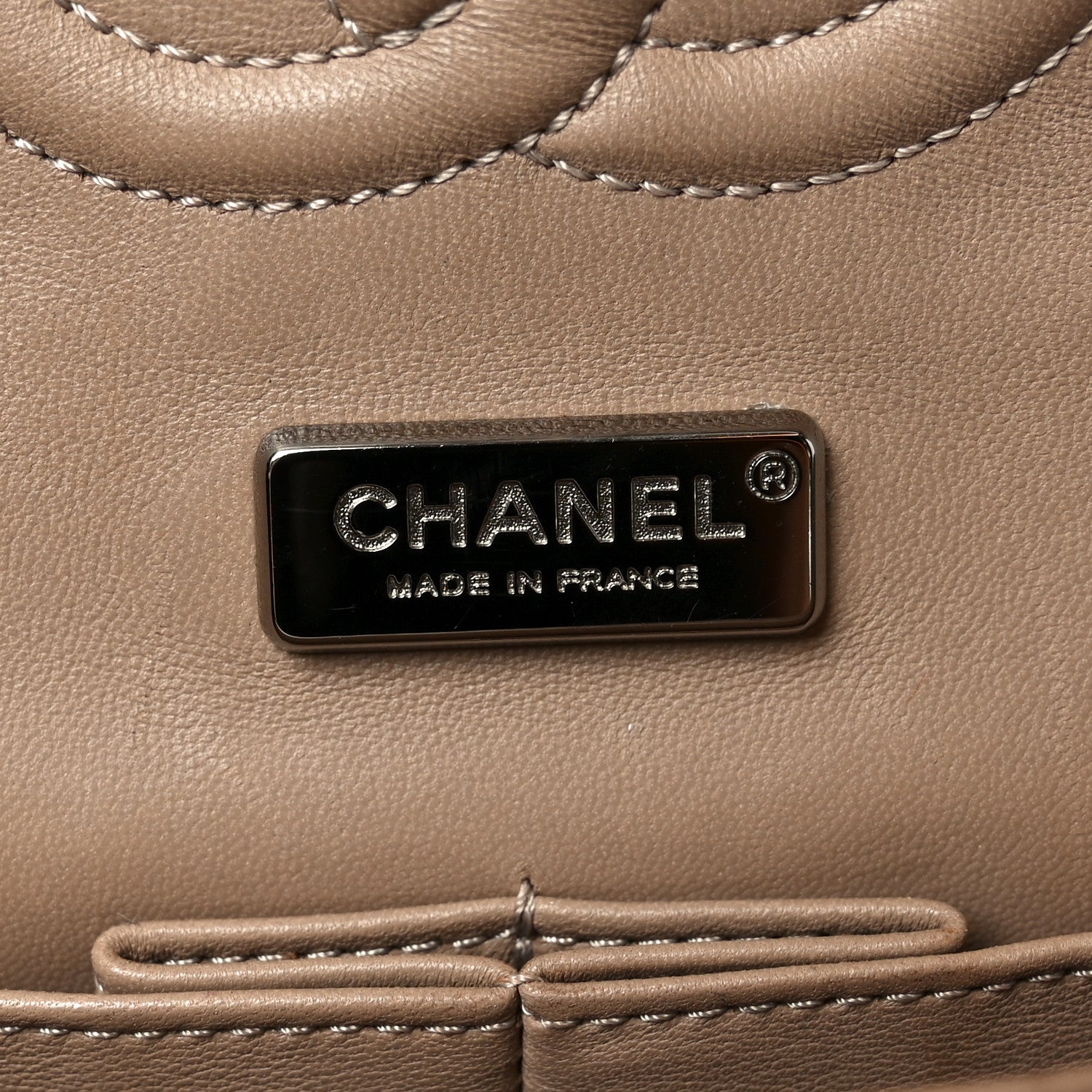 Chanel Metallic Snakeskin Medium Double Flap Beige