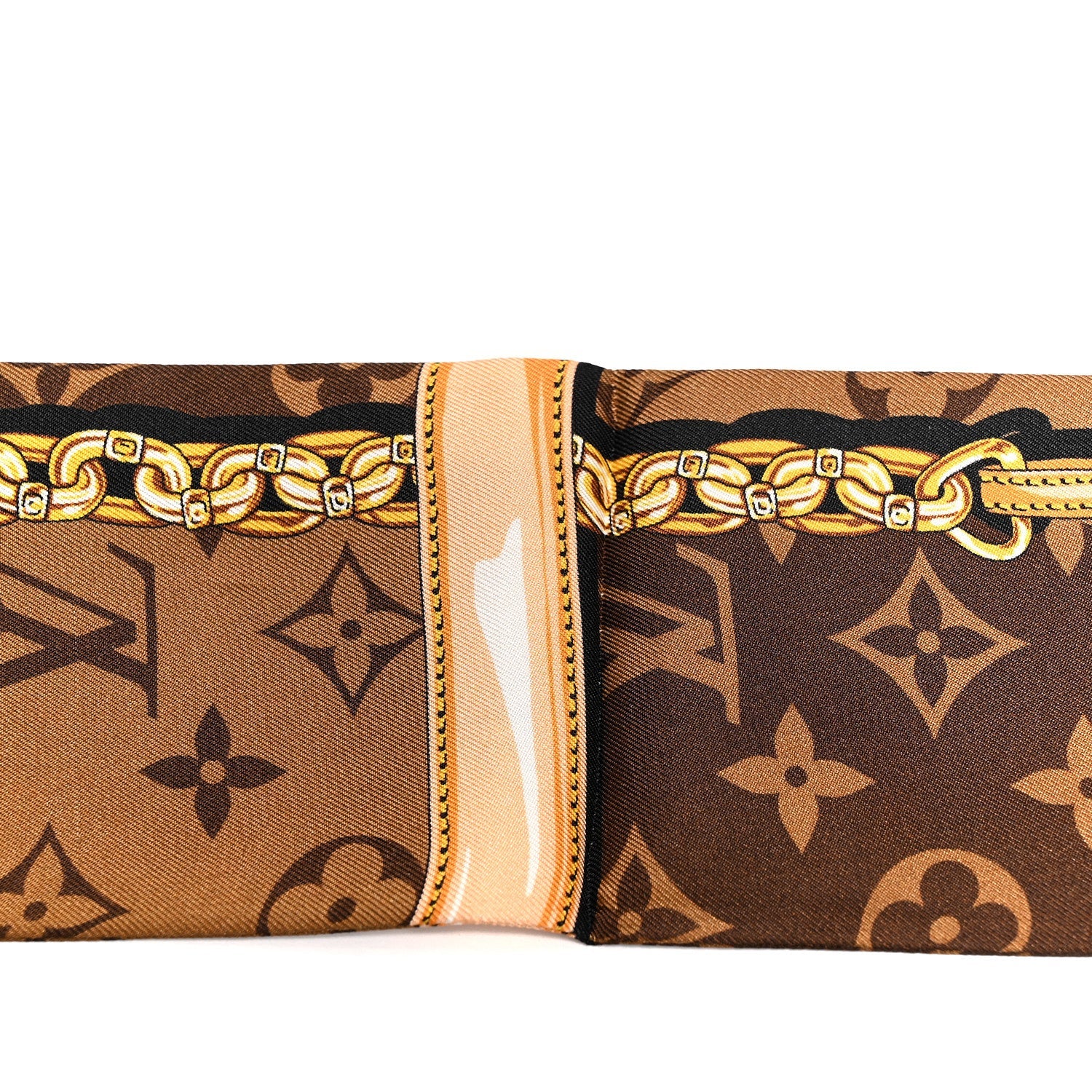 Louis Vuitton Silk Monogram Confidential Bandeau Brown