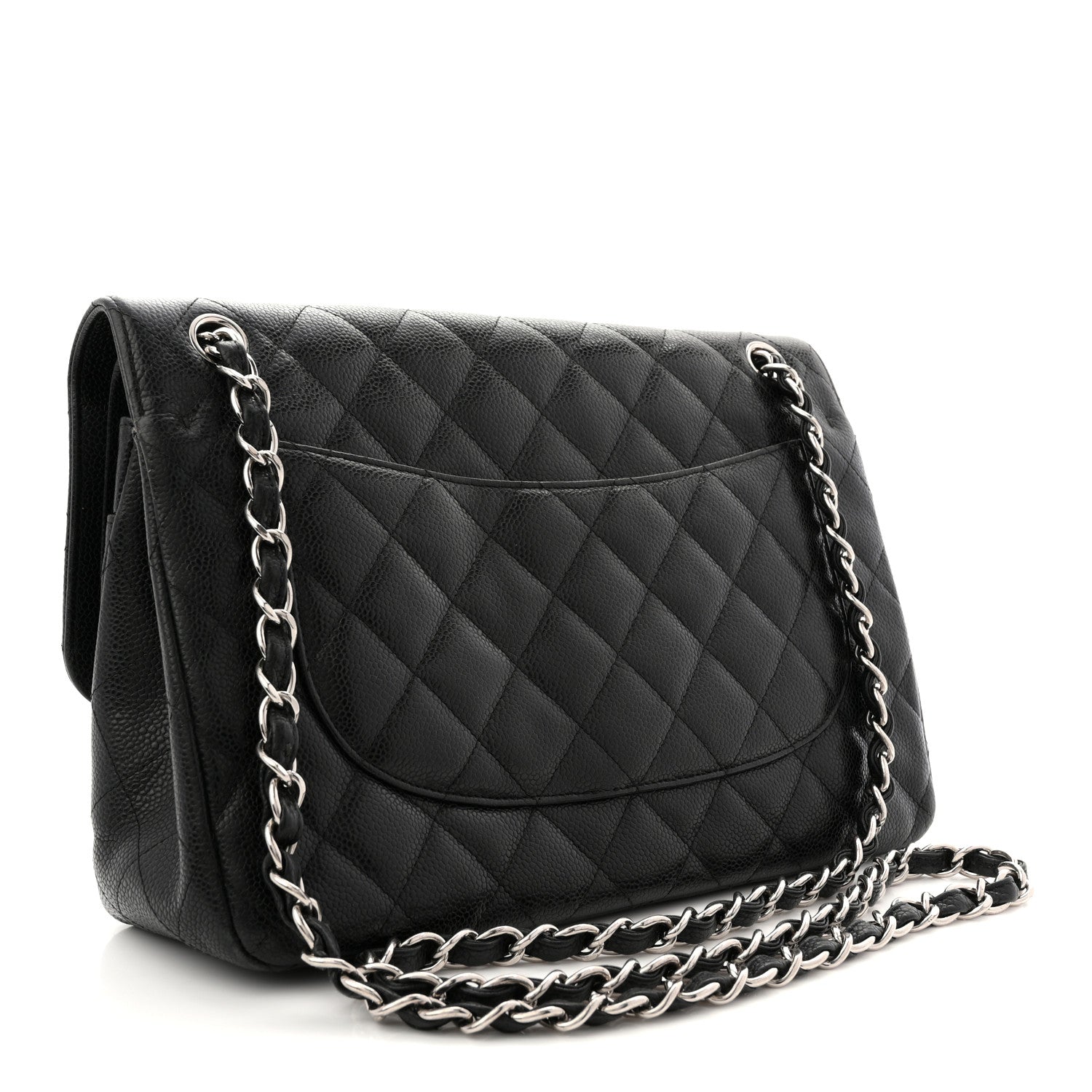 Chanel Caviar Quilted Jumbo Double Flap Black