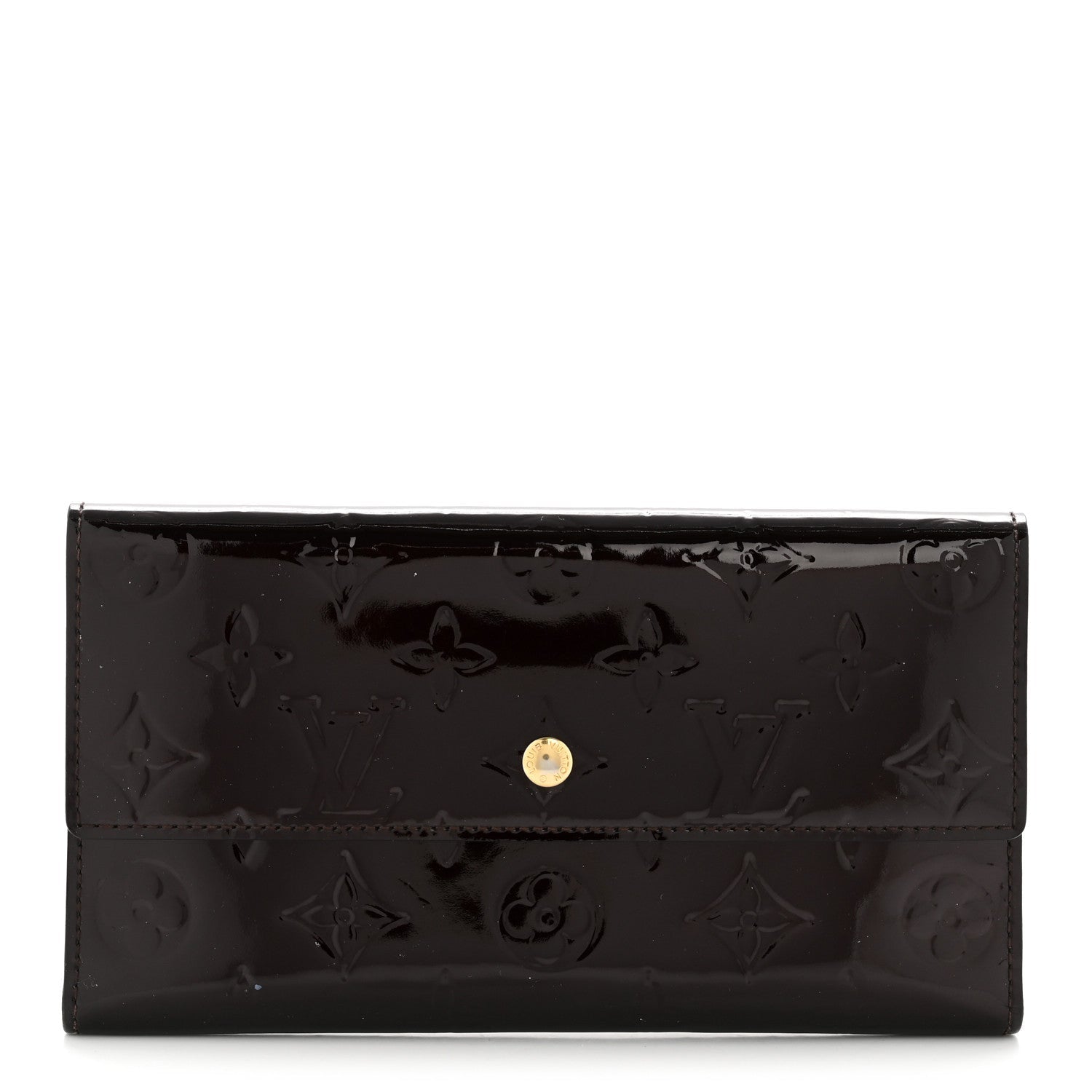 Louis Vuitton Vernis Porte Tresor International Wallet Amarante