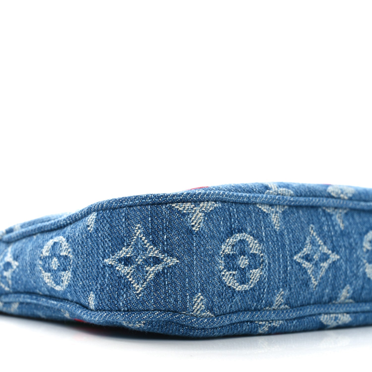 Louis Vuitton LV X TM Monogram Denim Cerises Pochette Accessories Blue