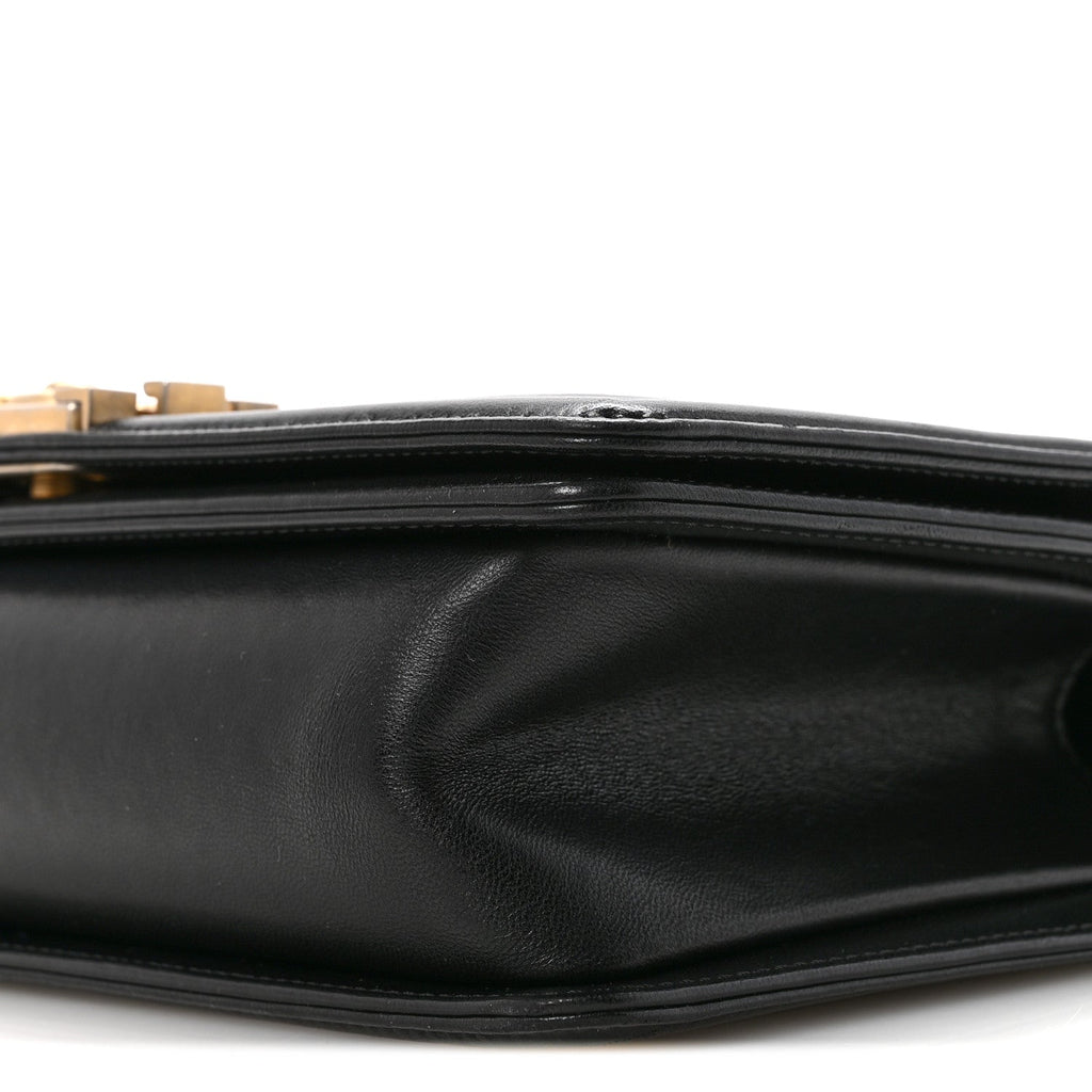 Chanel Lambskin Quilted Medium Boy Flap Black