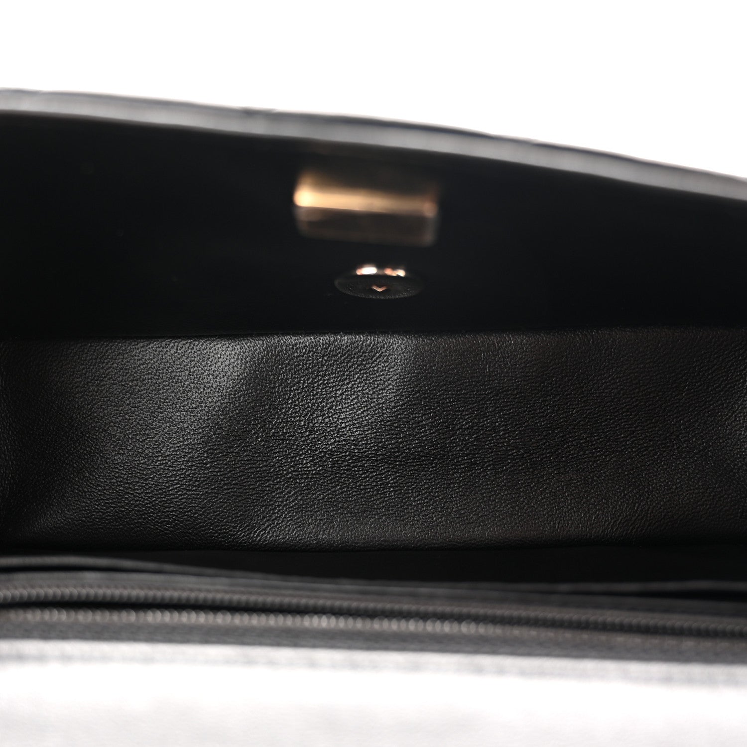 Chanel Lambskin Quilted Mini Rectangular Flap Black