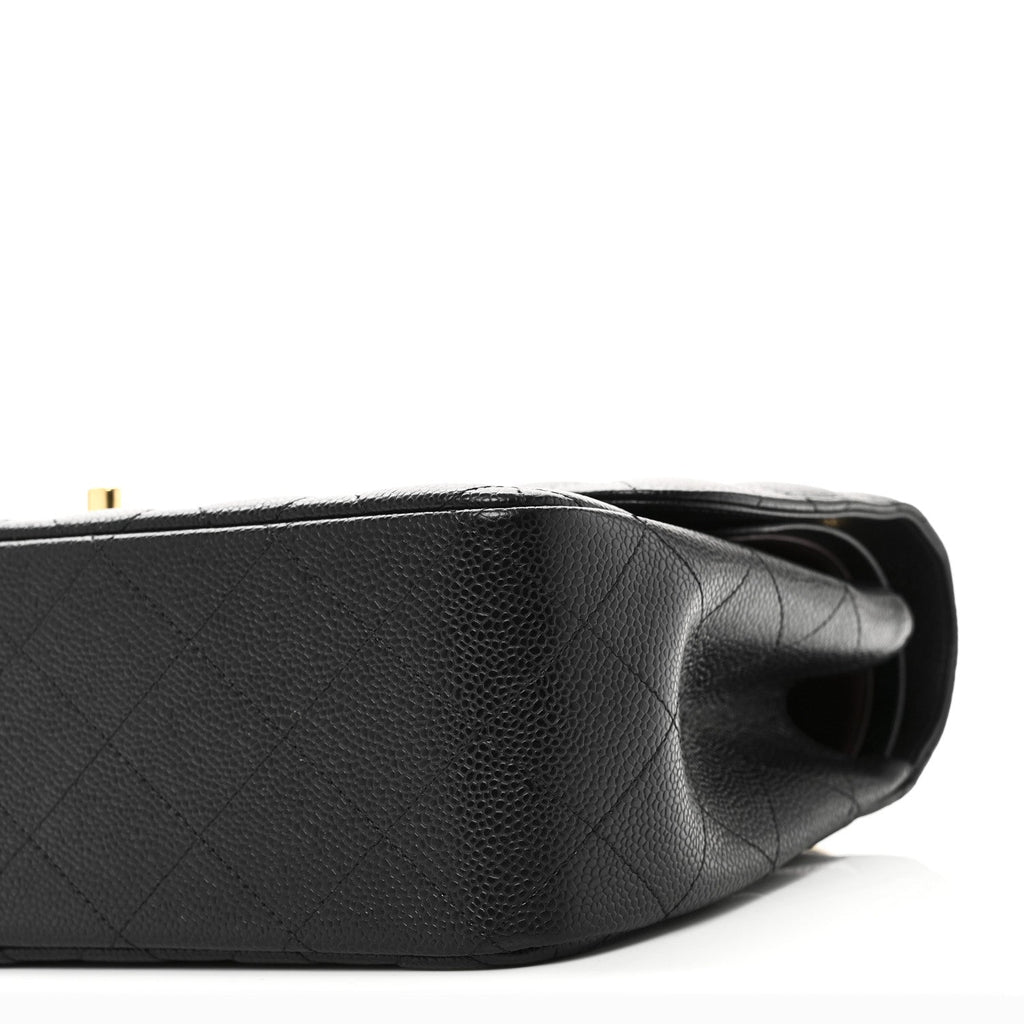 Chanel Caviar Quilted Jumbo Double Flap Black