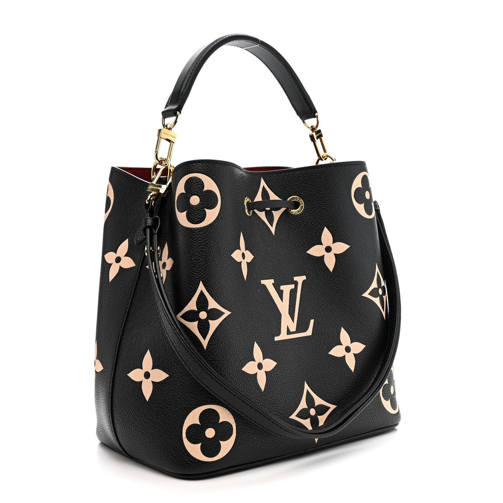 Louis Vuitton Empreinte Monogram Giant Neonoe MM Black Beige