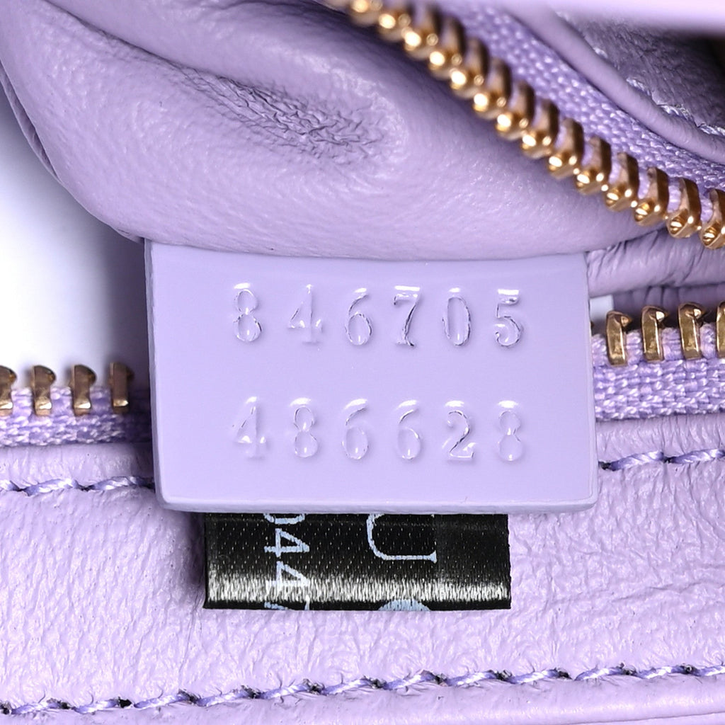 Gucci Patent Siena Small Shoulder Bag Lapis