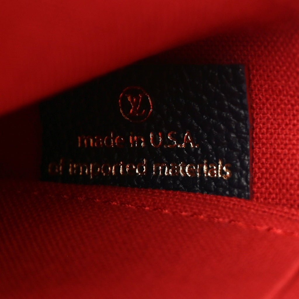 Louis Vuitton Empreinte Pochette Felicie Chain Wallet Marine Rouge