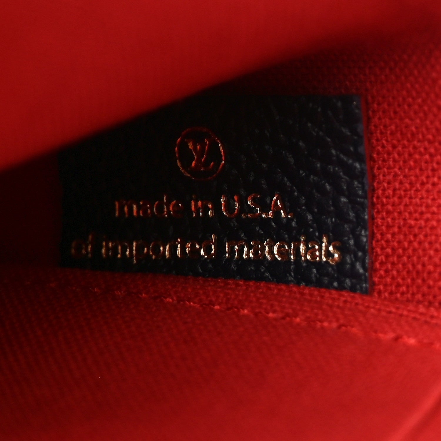 Louis Vuitton Empreinte Pochette Felicie Chain Wallet Marine Rouge