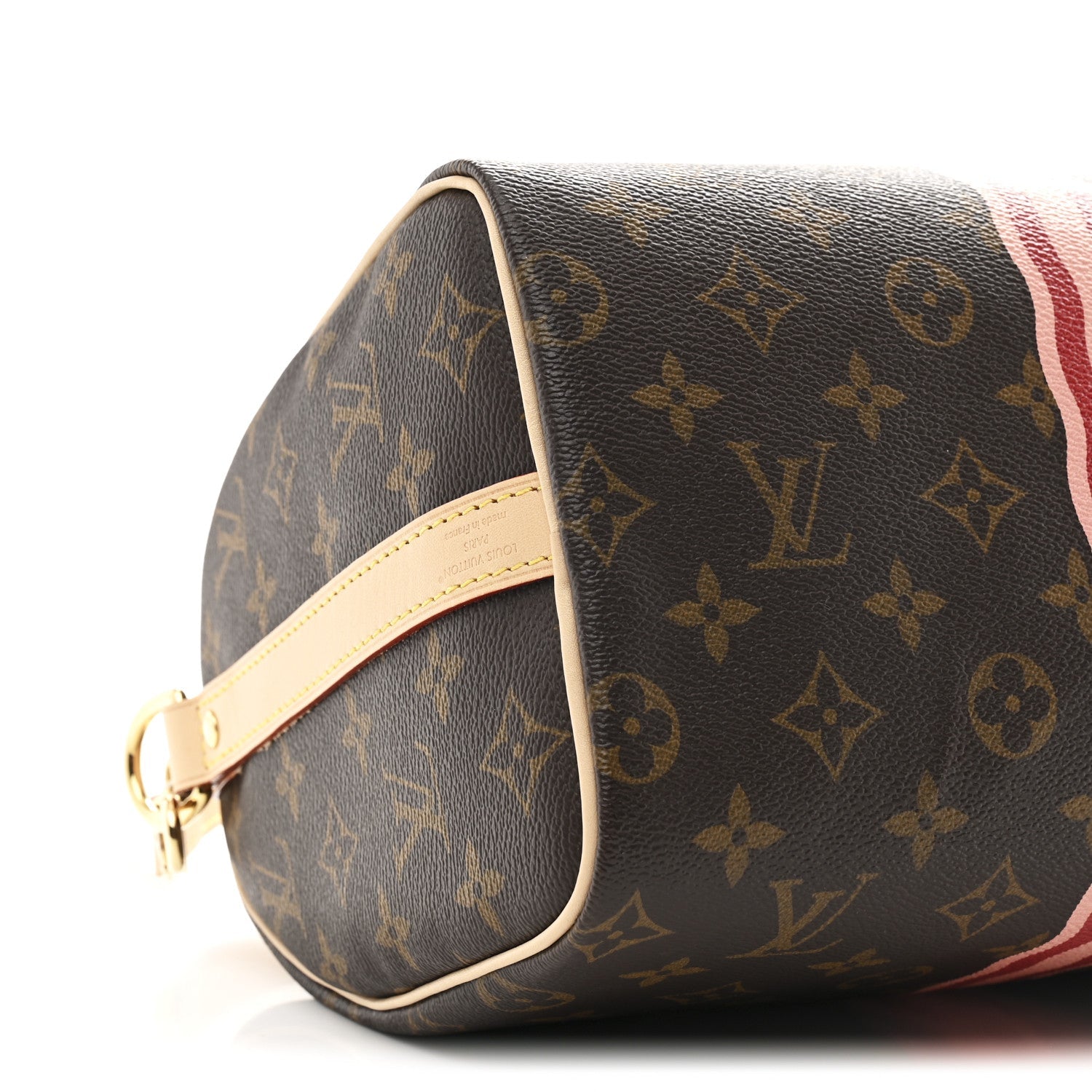 Louis Vuitton Mon Monogram Speedy Bandouliere 25 Light Pink Sari Red