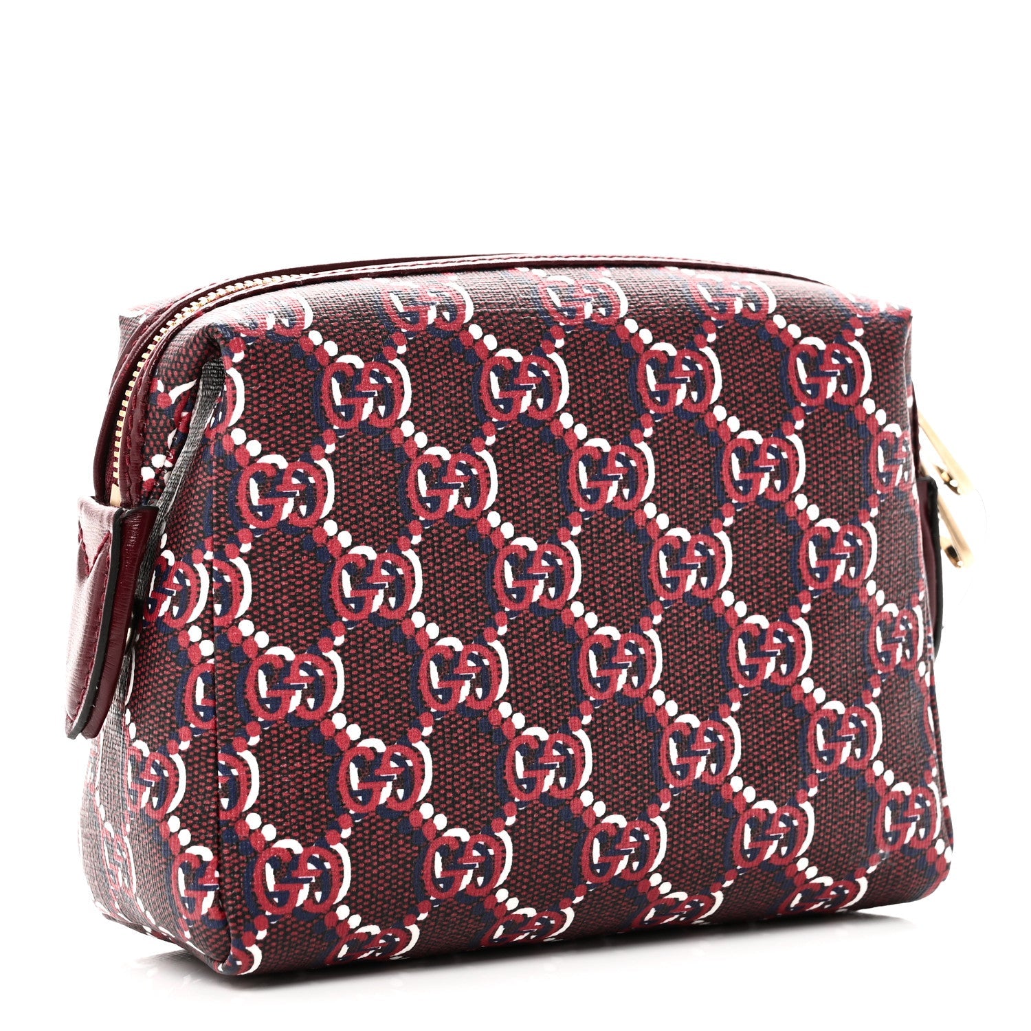 Gucci GG Supreme Shadow Toiletry Pouch Rosso Ancora Red