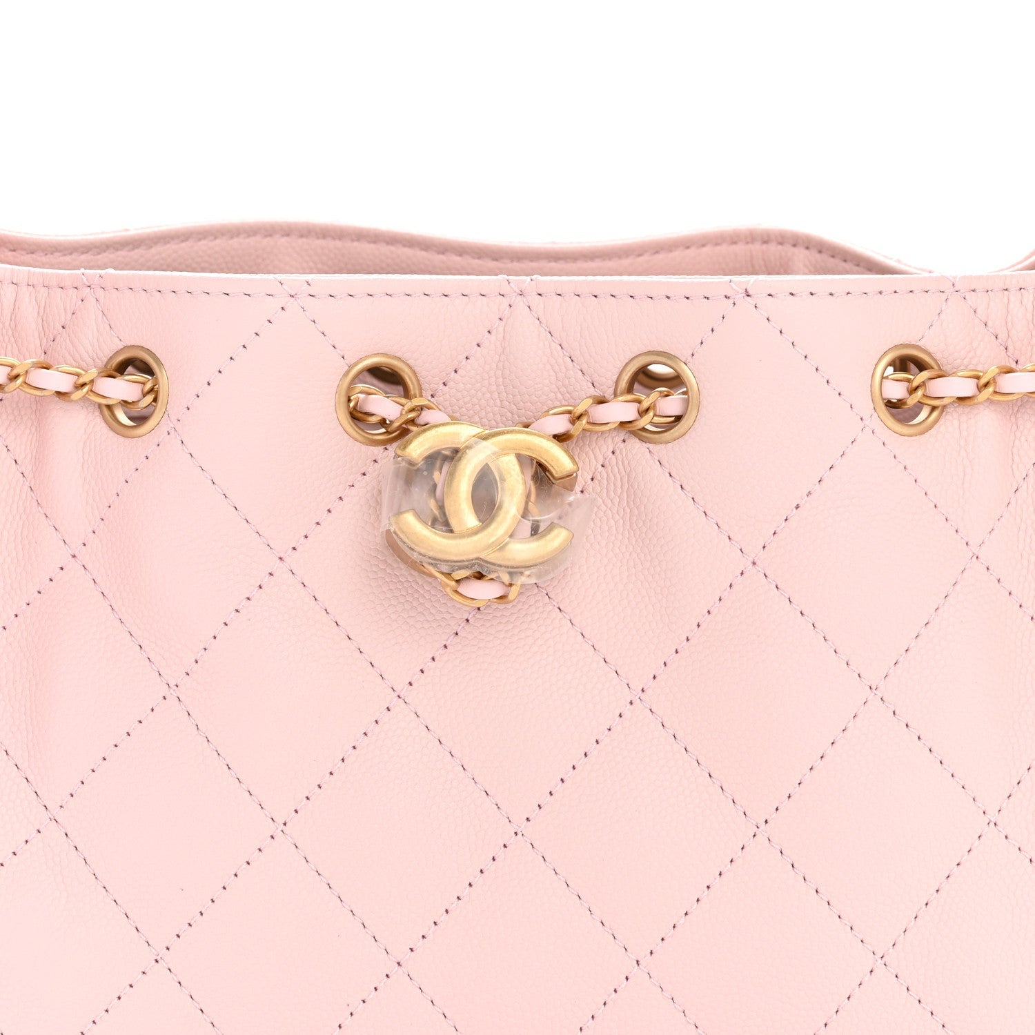 Chanel Caviar Quilted Mini Chanel 25 Handbag Light Pink