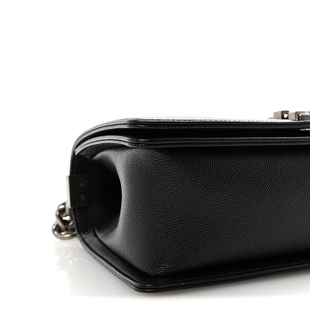 Chanel Caviar Quilted Medium Boy Flap Black