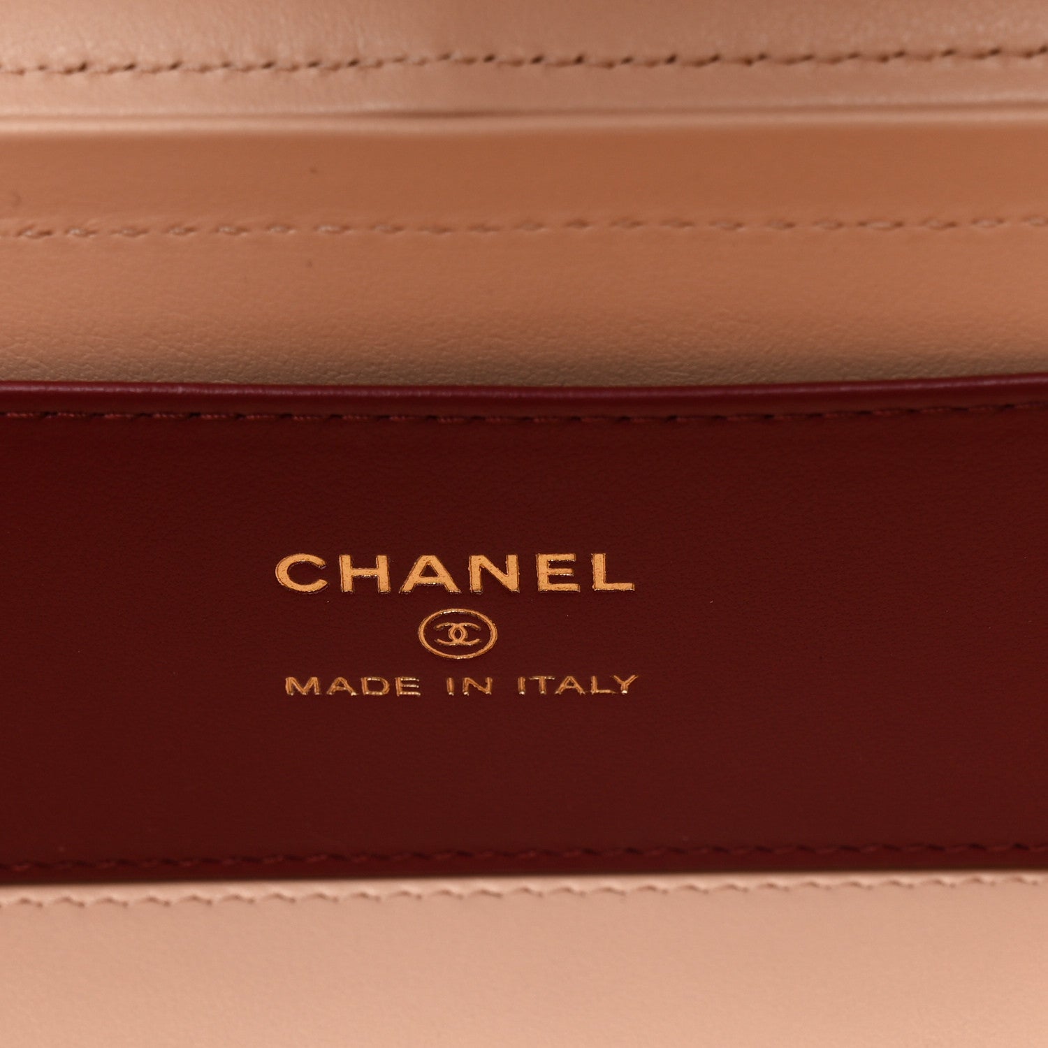 Chanel Shiny Caviar Preppy Coco Long Vanity With Strap  Light Pink