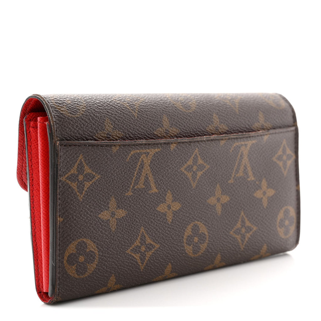 Louis Vuitton Monogram Sarah Wallet NM Coquelicot