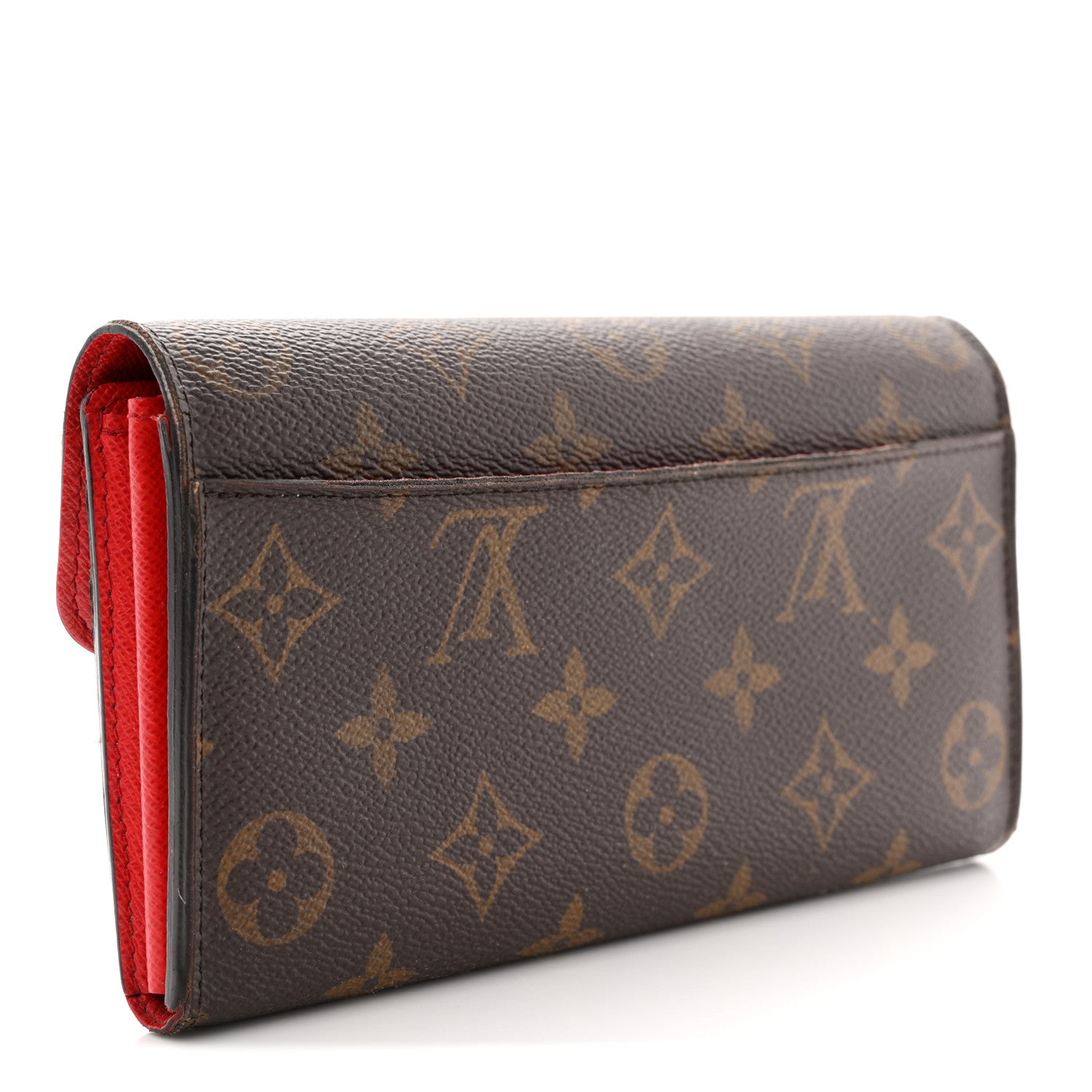 Louis Vuitton Monogram Sarah Wallet NM Coquelicot