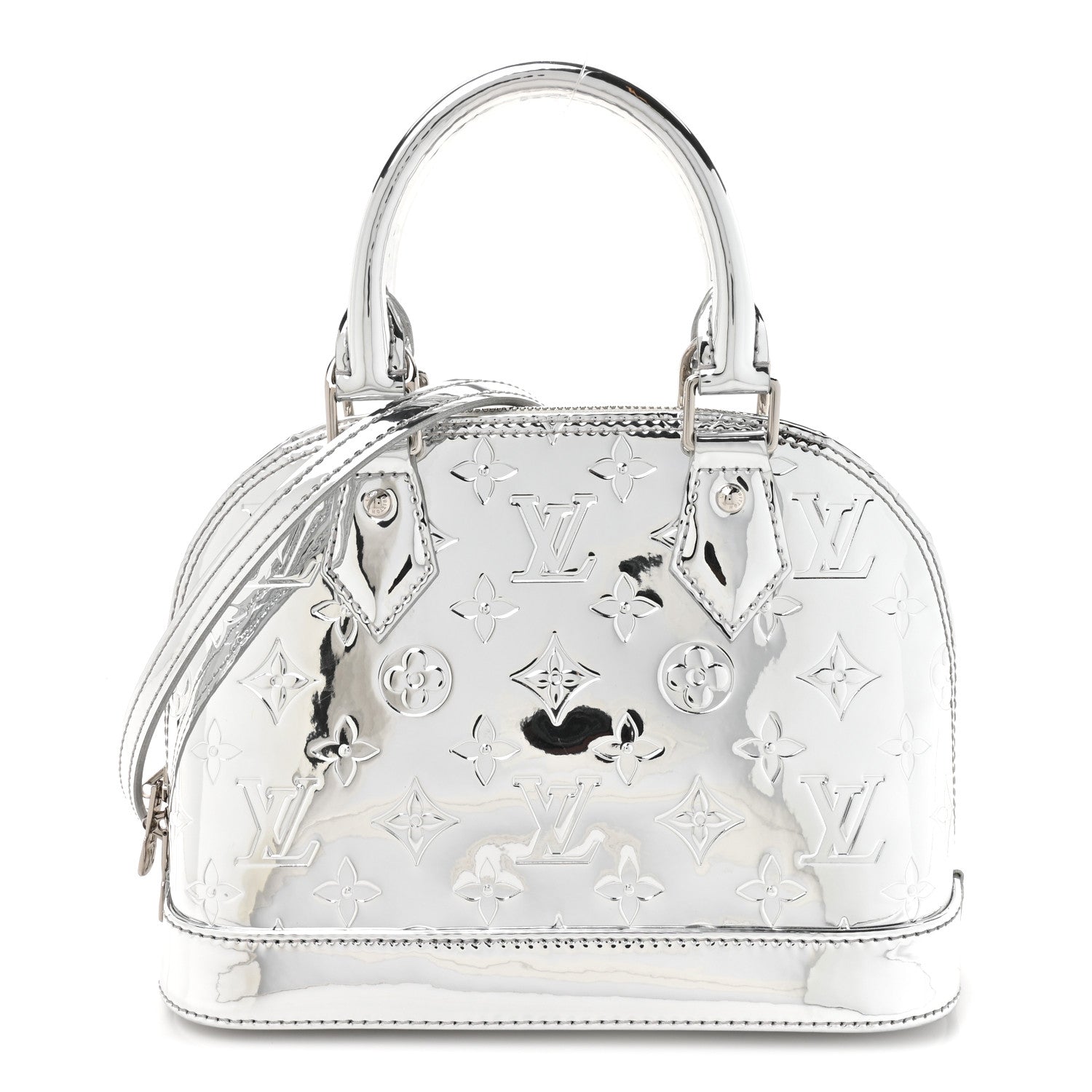 Louis Vuitton Monogram Miroir Alma BB Silver