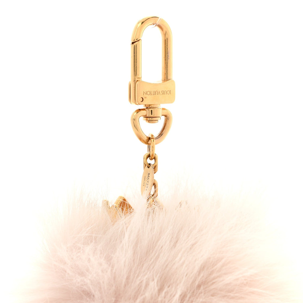 Louis Vuitton Fuzzy Bubble Bag Charm Light Pink