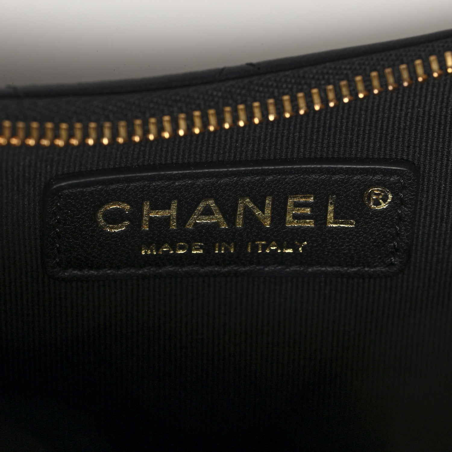 Chanel Lambskin Quilted Small Hobo Bag Black