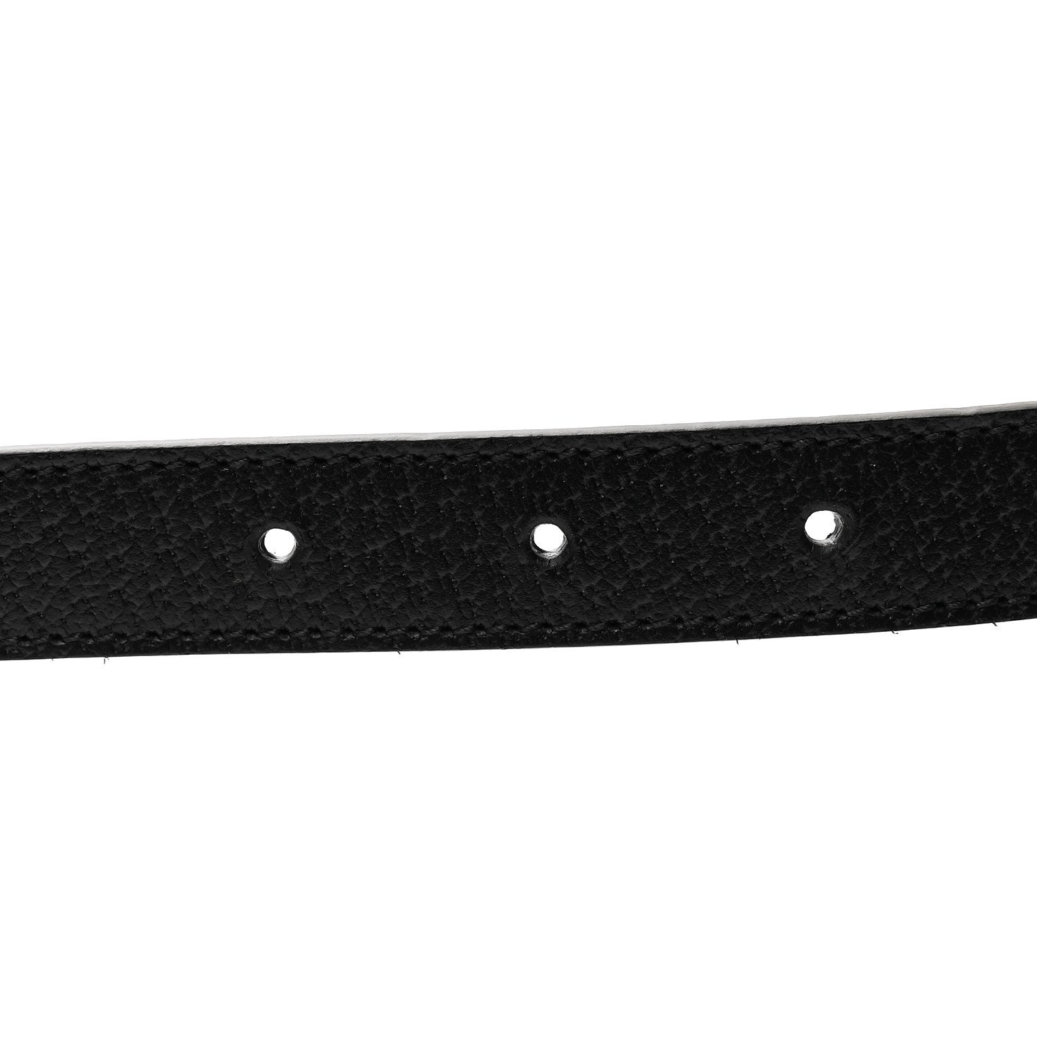 Gucci Calfskin Strawberry Buckle Thin Belt  80 32 Black