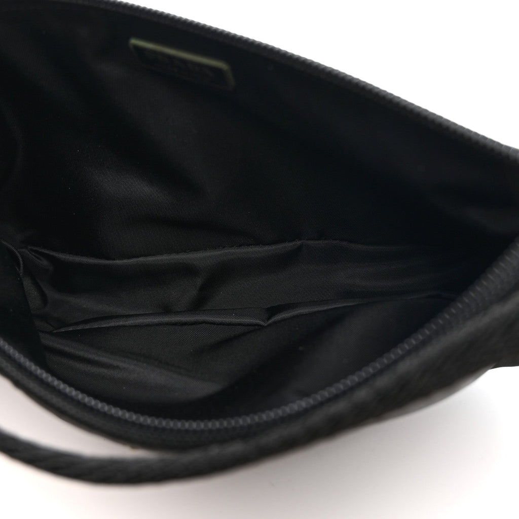 Prada Tessuto Nylon Pochette Bag Black