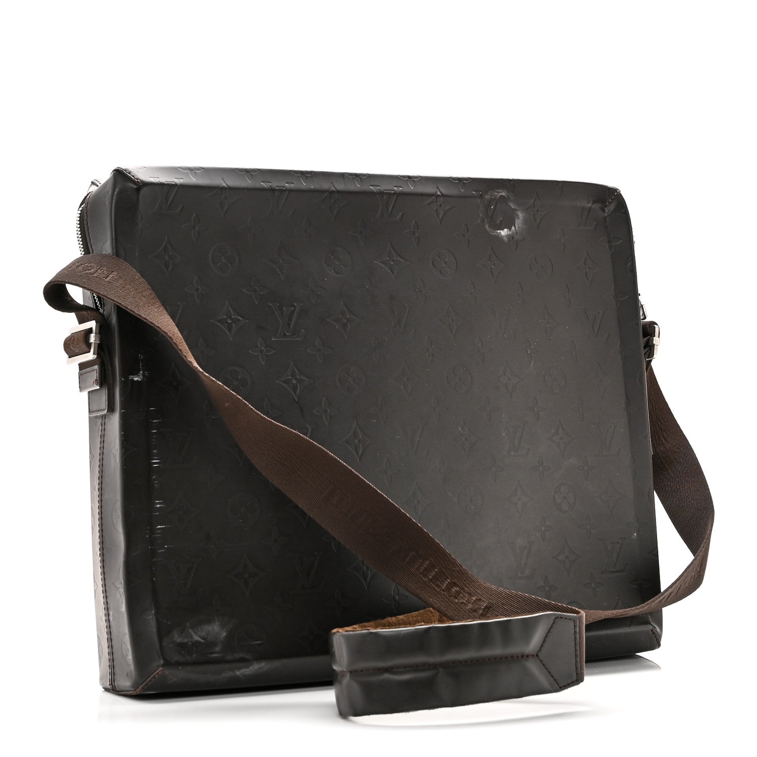 Louis Vuitton Monogram Glace Steve Messenger Bag Cafe