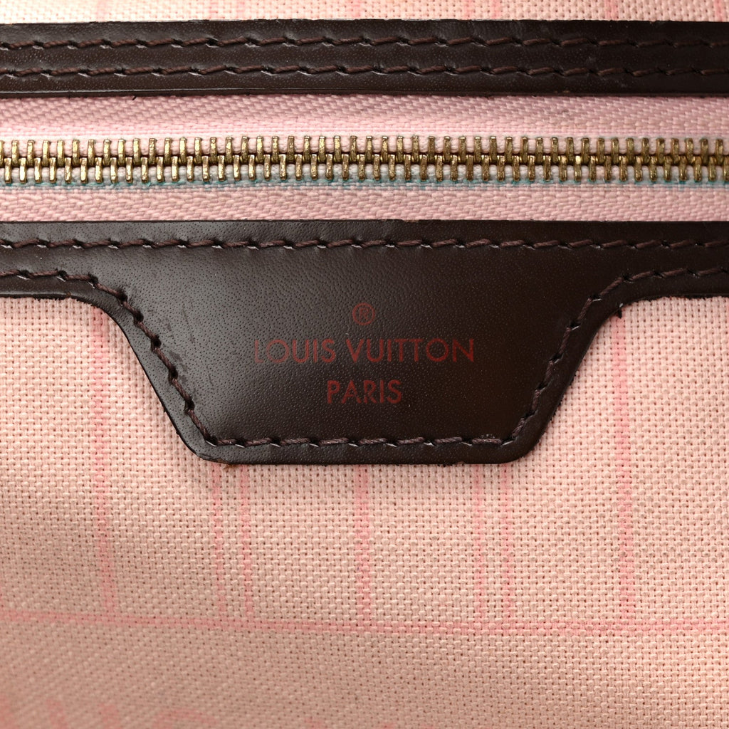 Louis Vuitton Damier Ebene Neo Neverfull MM Rose Ballerine