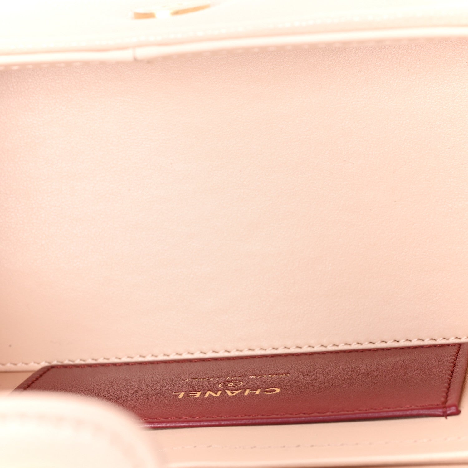 Chanel Shiny Caviar Preppy Coco Long Vanity With Strap Light Pink
