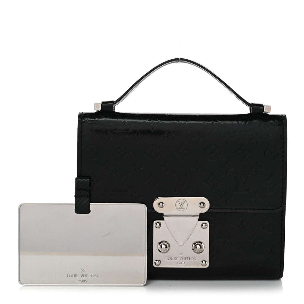 Louis Vuitton Vernis Glace Anouchka PM Wallet Black