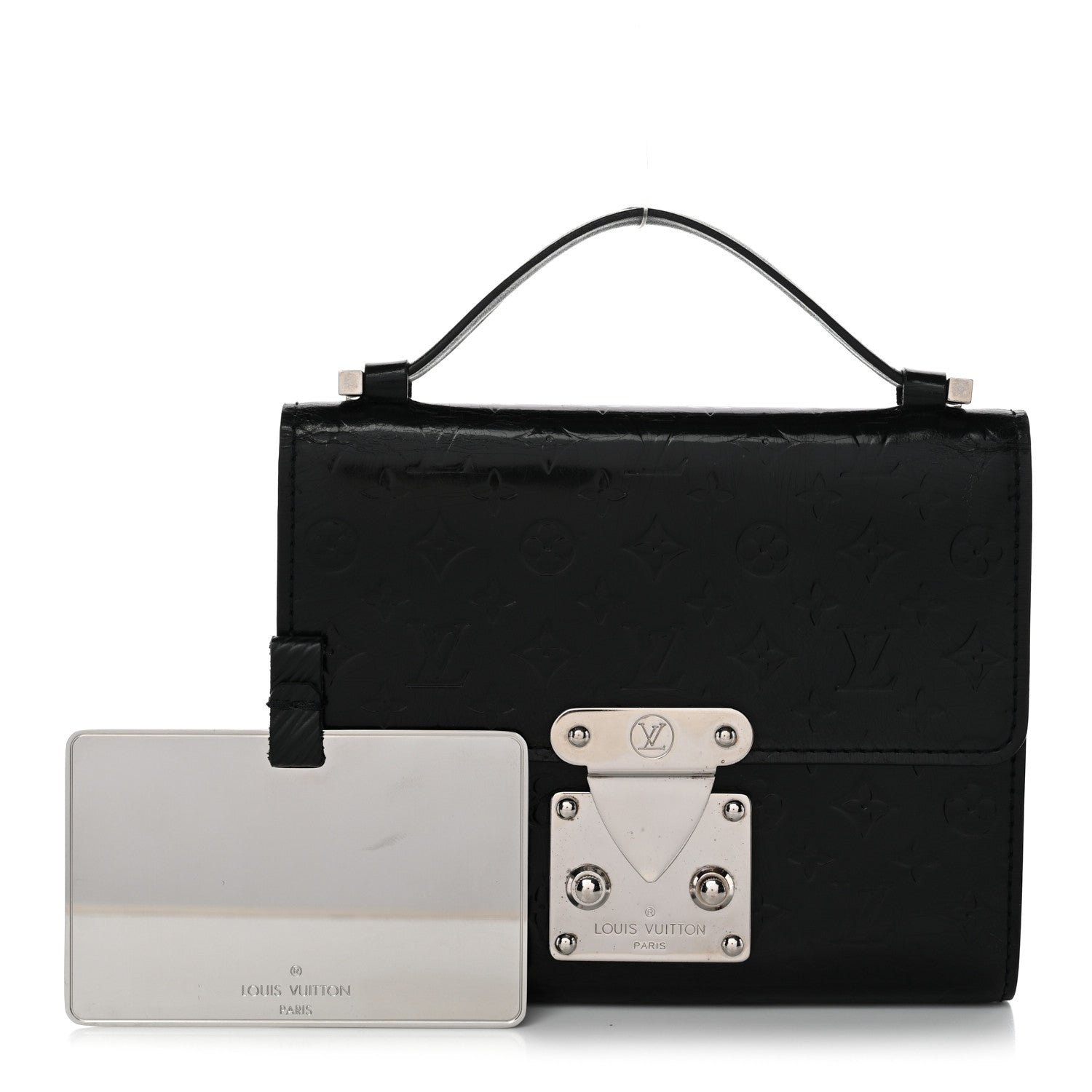 Louis Vuitton Vernis Glace Anouchka PM Wallet Black