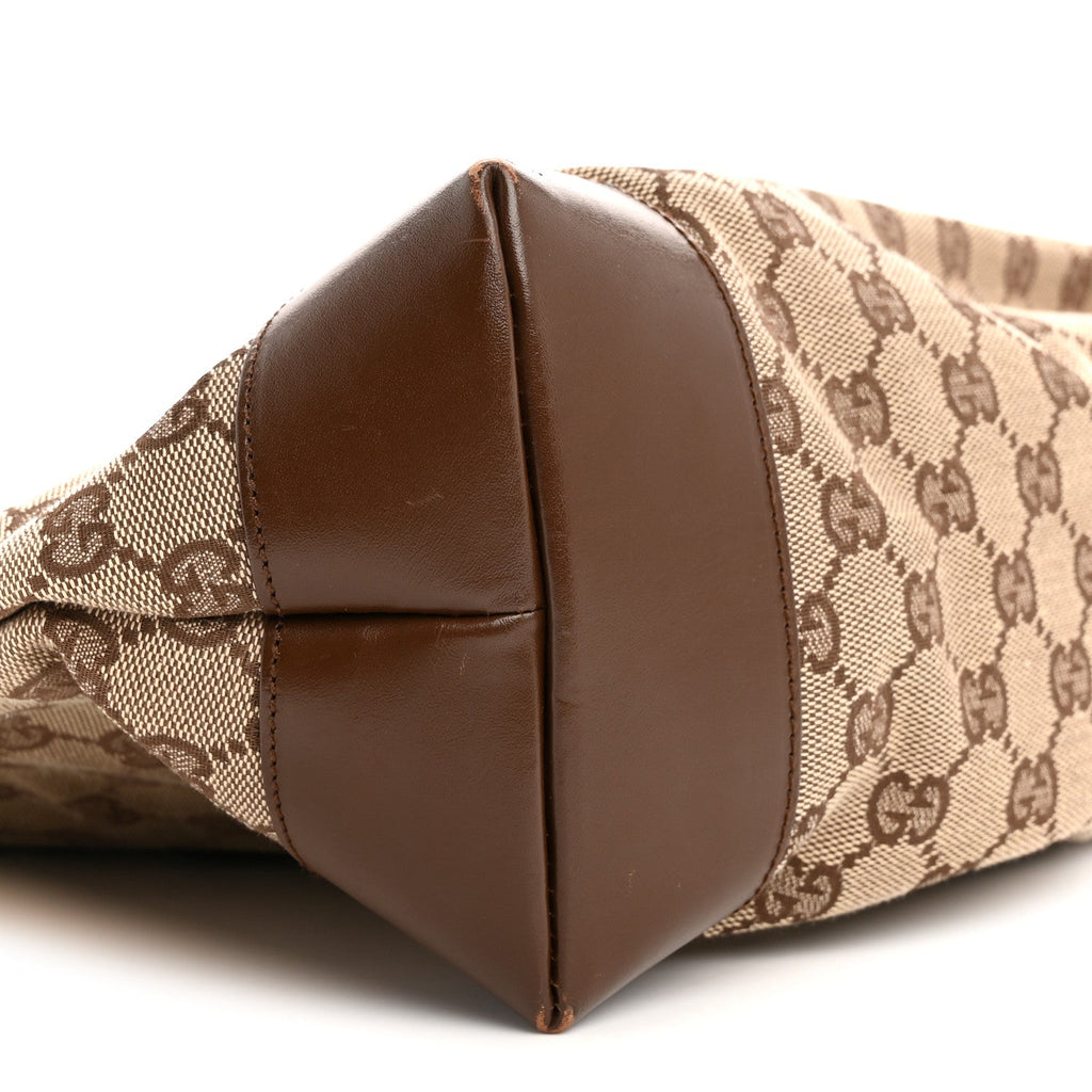 Gucci Monogram Tote Bag Brown