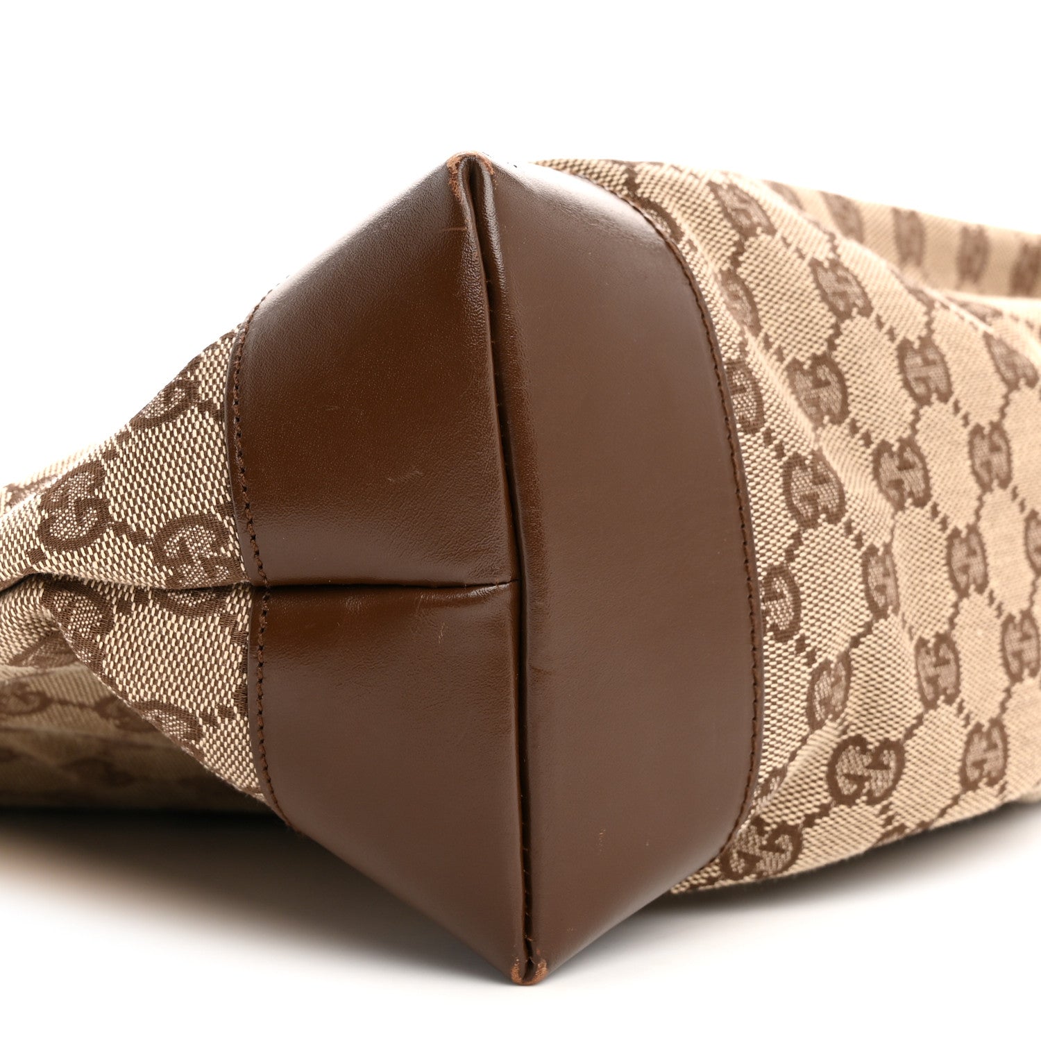 Gucci Monogram Tote Bag Brown