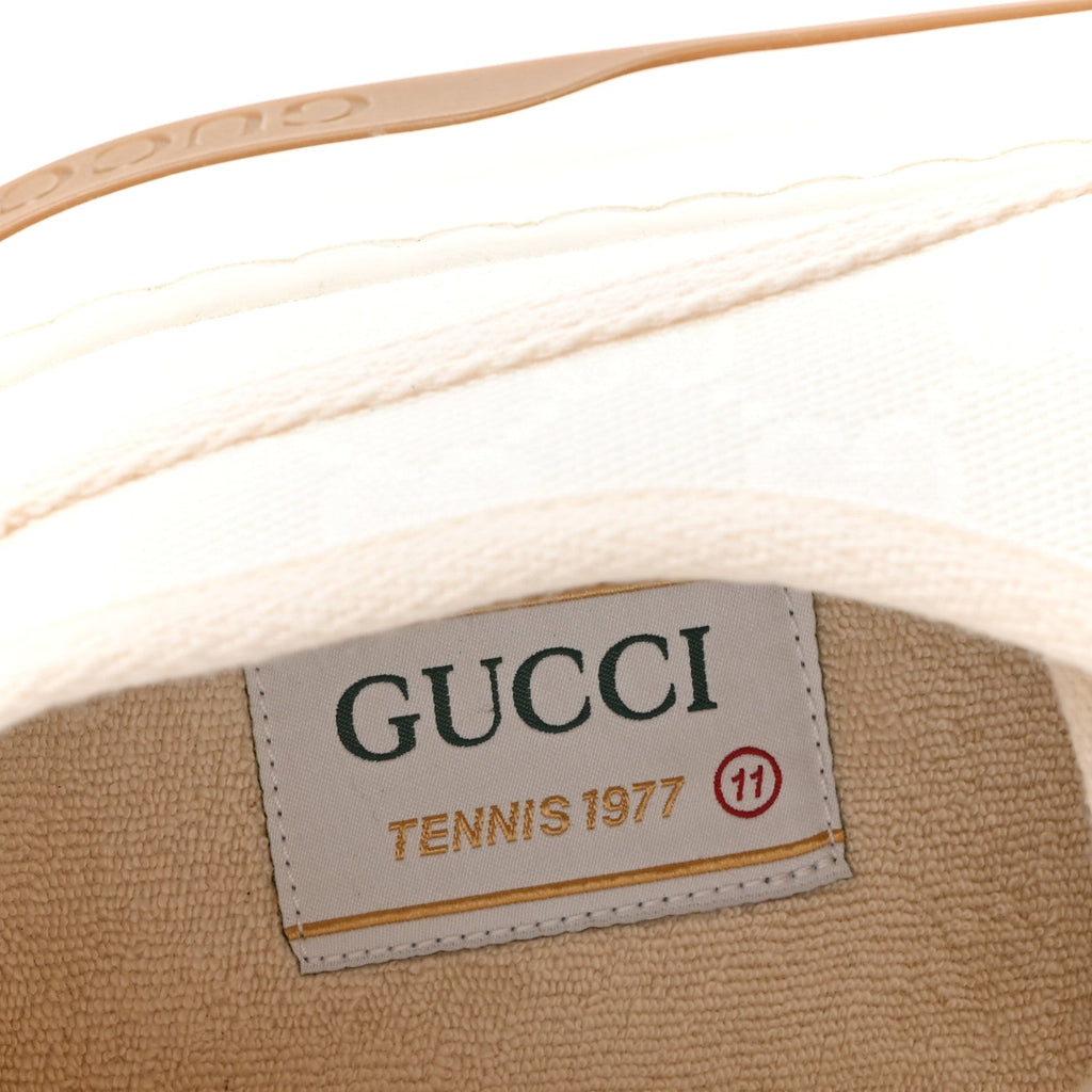 Gucci GG Monogram Mens 1977 Tennis Platform 52mm Sneakers 11 Great White Mystic White
