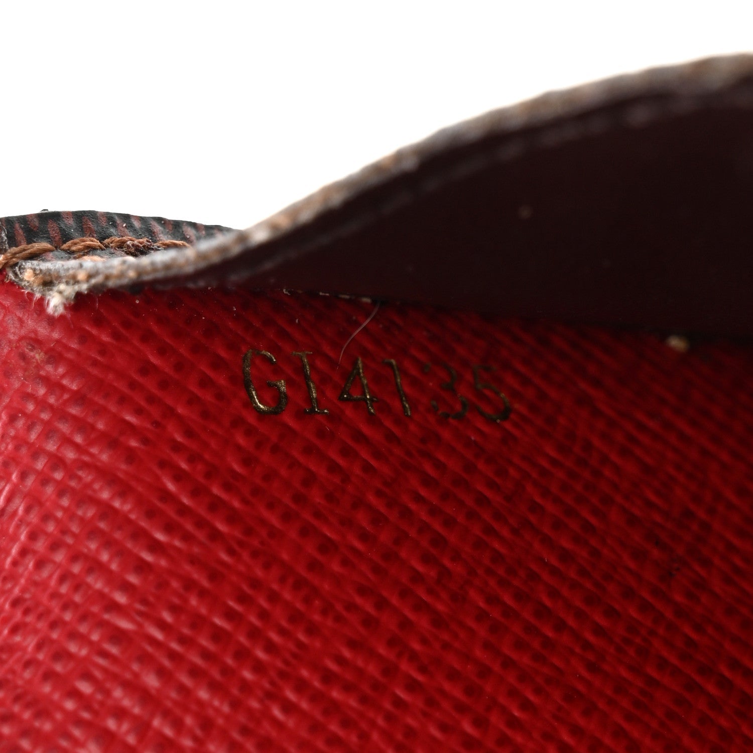 Louis Vuitton Damier Ebene Josephine Wallet Red