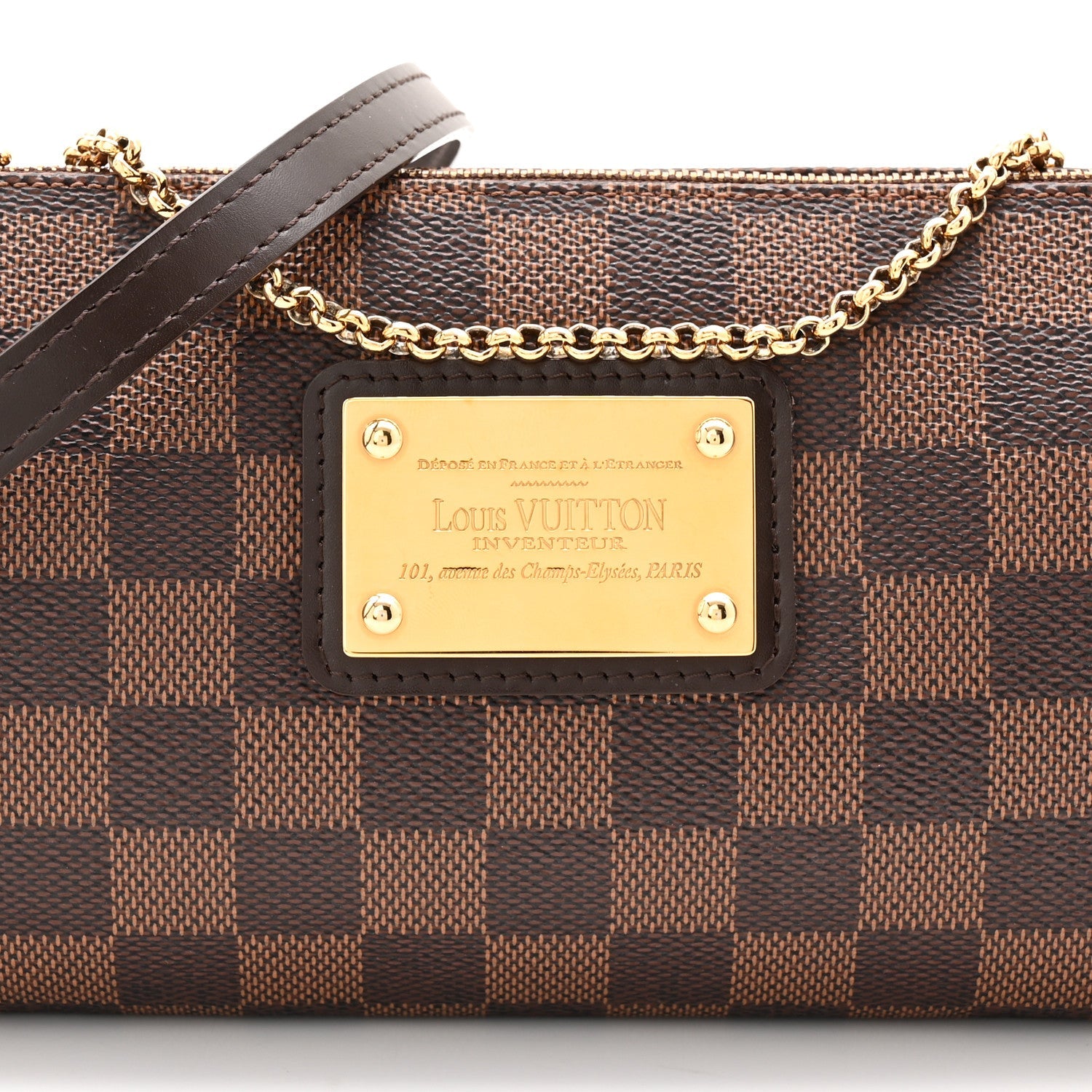 Louis Vuitton Damier Ebene Eva Clutch